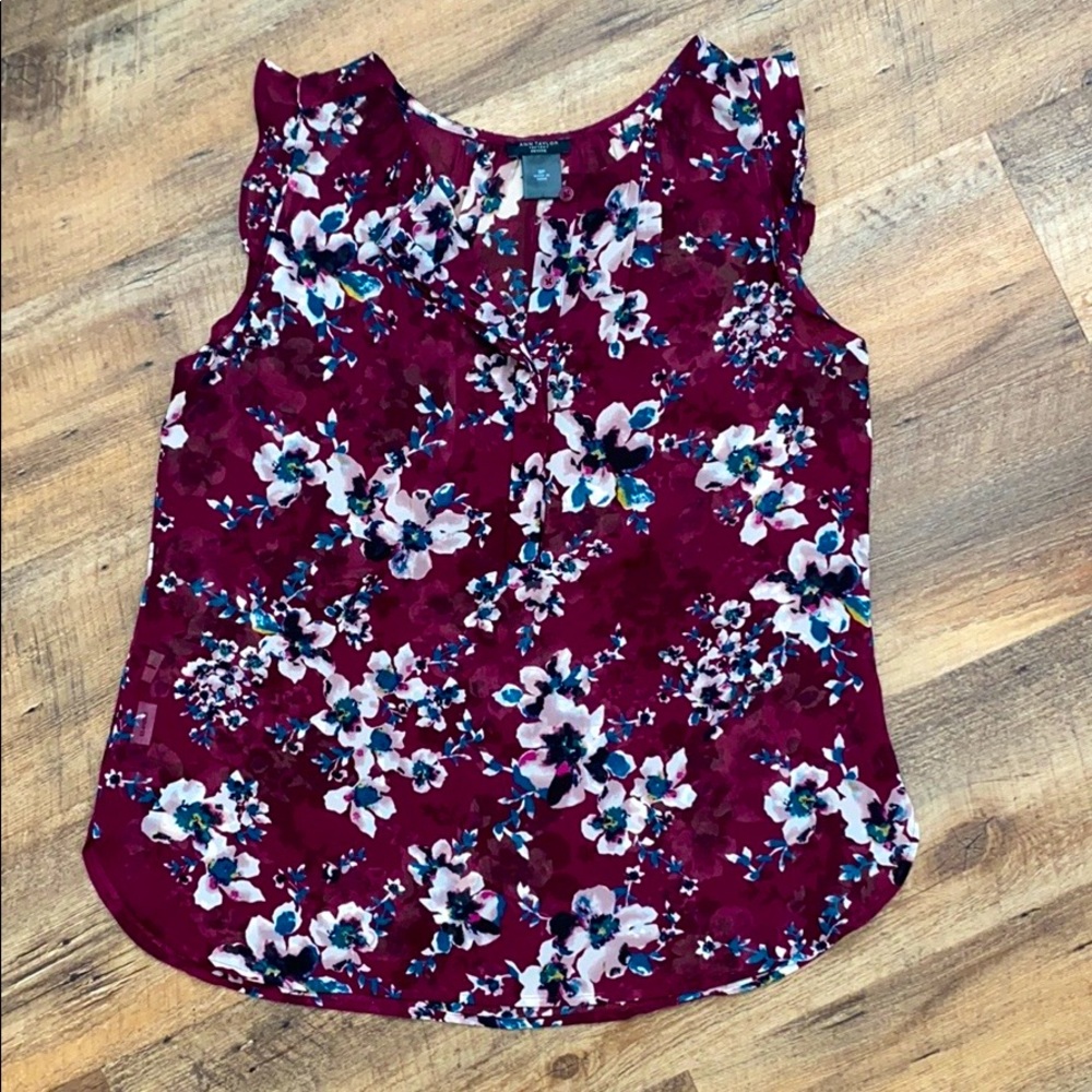 Ann Taylor Floral Blouse